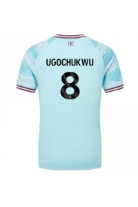 Burnley Lesley Ugochukwu #8 Fotballdrakt Borte Klær 2025-26 Korte ermer